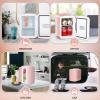 imageSimple Deluxe Portable Mini Fridge 4L6 Can Cooler and Warmer Compact Refrigerator for Skincare Cosmetics Beverage Food 110V AC12V DC for Bedroom Office Car Dorm FreonFree Pink