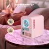 imageSimple Deluxe Portable Mini Fridge 4L6 Can Cooler and Warmer Compact Refrigerator for Skincare Cosmetics Beverage Food for Bedroom RedPink