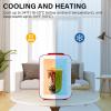 imageSimple Deluxe Portable Mini Fridge 4L6 Can Cooler and Warmer Compact Refrigerator for Skincare Cosmetics Beverage Food for Bedroom RedRed