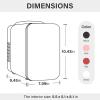 imageSimple Deluxe Portable Mini Fridge 4L6 Can Cooler and Warmer Compact Refrigerator for Skincare Cosmetics Beverage Food for Bedroom RedWhite