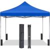 imageSimple Deluxe 10x10ft Pop Up Canopy Tent Beach Tent Outdoor Shade Instant Portable Easy Setup Sun Shelter with Case 4 Sand Bags for Picnics Parties Camping BlueNewBlue