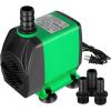 imageSimple Deluxe 550GPH Submersible Pump 2082LH 45W with 92ft High Lift Fountain Pump with 3 Nozzles for Fish Tank Pond Aquarium Hydroponics Black800 GPH