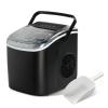 imageSimple Deluxe Ice Maker Machine for Countertop 9 Ice Cubes Ready in 6 Mins 26lbs Ice24Hrs Portable Ice Machine with Scoop ampamp Basket SelfClean for Home Kitchen Office Bar Party Black HZB12H