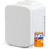 imageSimple Deluxe Portable Mini Fridge 4L6 Can Cooler and Warmer Compact Refrigerator for Skincare Cosmetics Beverage Food for Bedroom RedWhite