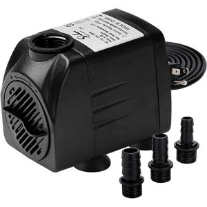 imageSimple Deluxe 400GPH Durable Submersible Water Pump with Adjustable Intake 30W Fountain Pump for Fish Tank Ponds Fountains Hydroponics Aquariums