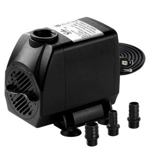 imageSimple Deluxe 550GPH Submersible Pump 2082LH 45W with 92ft High Lift Fountain Pump with 3 Nozzles for Fish Tank Pond Aquarium Hydroponics Black550G