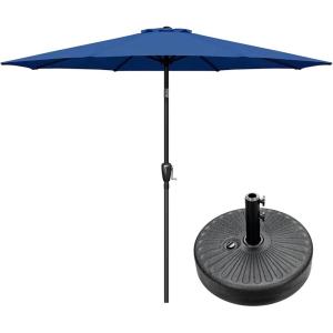 imageSimple Deluxe 9 Patio Umbrella Replacement Canopy Only Outdoor Table Market Yard Umbrella Replacement Top Cover with 8 Ribs RedCombo9ftBlueBlack