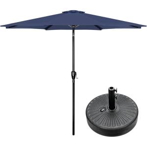 imageSimple Deluxe 9 Patio Umbrella Replacement Canopy Only Outdoor Table Market Yard Umbrella Replacement Top Cover with 8 Ribs RedCombo9ftDark BlueBlack