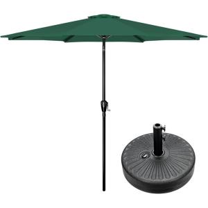 imageSimple Deluxe 9 Patio Umbrella Replacement Canopy Only Outdoor Table Market Yard Umbrella Replacement Top Cover with 8 Ribs RedCombo9ftGreenBlack