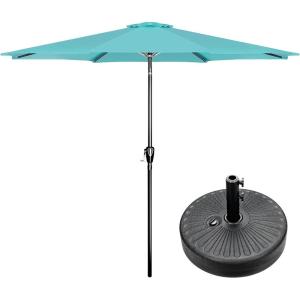 imageSimple Deluxe 9 Patio Umbrella Replacement Canopy Only Outdoor Table Market Yard Umbrella Replacement Top Cover with 8 Ribs RedCombo9ftTurquoiseBlack
