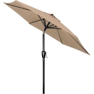 imageSimple Deluxe 9 Patio Umbrella Replacement Canopy Only Outdoor Table Market Yard Umbrella Replacement Top Cover with 8 Ribs RedTanNew