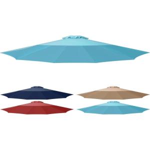imageSimple Deluxe 9 Patio Umbrella Replacement Canopy Only Outdoor Table Market Yard Umbrella Replacement Top Cover with 8 Ribs RedTurquoise Canopy Only
