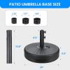 imageSimple Deluxe 1772quot 242 lbs Market Heavy Duty Umbrella Round Stand Base for Patio Outdoor Deck Lawn Garden BronzeBlack