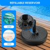 imageSimple Deluxe 1772quot 242 lbs Market Heavy Duty Umbrella Round Stand Base for Patio Outdoor Deck Lawn Garden BronzeBlack