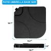 imageSimple Deluxe 1772quot 242 lbs Market Heavy Duty Umbrella Round Stand Base for Patio Outdoor Deck Lawn Garden BronzeBlackoffset umbrella