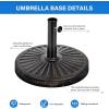 imageSimple Deluxe 1772quot 242 lbs Market Heavy Duty Umbrella Round Stand Base for Patio Outdoor Deck Lawn Garden BronzeClassicBlack