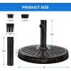 imageSimple Deluxe 1772quot 242 lbs Market Heavy Duty Umbrella Round Stand Base for Patio Outdoor Deck Lawn Garden BronzeClassicBlack