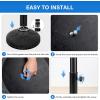 imageSimple Deluxe 3086lbs 1811quot Market Umbrella Base Heavy Duty Round Stand for Patio Outdoor Deck BlackBlack4