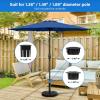 imageSimple Deluxe 3086lbs 1811quot Market Umbrella Base Heavy Duty Round Stand for Patio Outdoor Deck BlackBlack4
