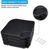 imageSimple Deluxe 3086lbs 1811quot Market Umbrella Base Heavy Duty Round Stand for Patio Outdoor Deck BlackBlackCross