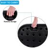 imageSimple Deluxe 3086lbs 1811quot Market Umbrella Base Heavy Duty Round Stand for Patio Outdoor Deck BlackBlackCross