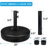 imageSimple Deluxe 3086lbs 1811quot Market Umbrella Base Heavy Duty Round Stand for Patio Outdoor Deck BlackBlackRound 2Pack