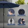 imageSimple Deluxe 9 Solar Umbrella 32 LED Lighted Patio Umbrella Table Market Umbrella for Garden Deck Backyard and Pool2PDark Blue
