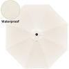 imageSimple Deluxe Patio Umbrella Outdoor UV Protection Sunshade with Push Button TiltCrank and 8 Sturdy Ribs for Table Garden Lawn Beach Pool2P9ftBeige
