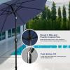 imageSimple Deluxe Patio Umbrella Outdoor UV Protection Sunshade with Push Button TiltCrank and 8 Sturdy Ribs for Table Garden Lawn Beach Pool2P9ftDark Blue