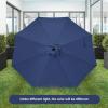 imageSimple Deluxe Patio Umbrella Outdoor UV Protection Sunshade with Push Button TiltCrank and 8 Sturdy Ribs for Table Garden Lawn Beach Pool2P9ftDark Blue