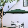 imageSimple Deluxe Patio Umbrella Outdoor UV Protection Sunshade with Push Button TiltCrank and 8 Sturdy Ribs for Table Garden Lawn Beach Pool2P9ftGreen