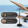imageSimple Deluxe Patio Umbrella Outdoor UV Protection Sunshade with Push Button TiltCrank and 8 Sturdy Ribs for Table Garden Lawn Beach Pool2P9ftTan