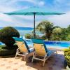 imageSimple Deluxe Patio Umbrella Outdoor UV Protection Sunshade with Push Button TiltCrank and 8 Sturdy Ribs for Table Garden Lawn Beach Pool2P9ftTurquoise
