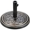 imageSimple Deluxe 1772quot 242 lbs Market Heavy Duty Umbrella Round Stand Base for Patio Outdoor Deck Lawn Garden BronzeBronze
