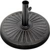 imageSimple Deluxe 1772quot 242 lbs Market Heavy Duty Umbrella Round Stand Base for Patio Outdoor Deck Lawn Garden BronzeClassicBlack