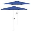 imageSimple Deluxe Patio Umbrella Outdoor UV Protection Sunshade with Push Button TiltCrank and 8 Sturdy Ribs for Table Garden Lawn Beach Pool2P9ftBlue