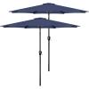 imageSimple Deluxe Patio Umbrella Outdoor UV Protection Sunshade with Push Button TiltCrank and 8 Sturdy Ribs for Table Garden Lawn Beach Pool2P9ftDark Blue