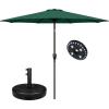 Round Base+Light+Umbrella-Green