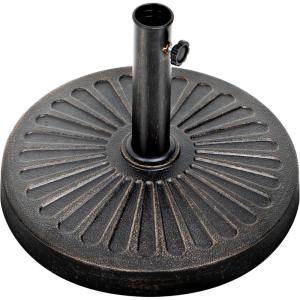 imageSimple Deluxe 1772quot 242 lbs Market Heavy Duty Umbrella Round Stand Base for Patio Outdoor Deck Lawn Garden BronzeClassicBlack