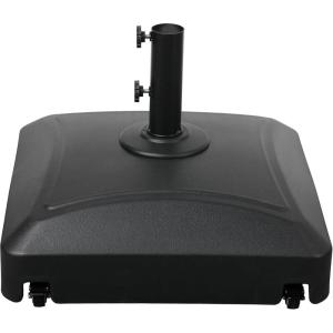 imageSimple Deluxe 3086lbs 1811quot Market Umbrella Base Heavy Duty Round Stand for Patio Outdoor Deck BlackBlackWheels
