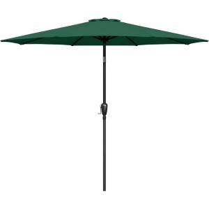 imageSimple Deluxe Patio Umbrella Outdoor UV Protection Sunshade with Push Button TiltCrank and 8 Sturdy Ribs for Table Garden Lawn Beach PoolUmbrellaGreen