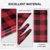 imageSimple Deluxe 2 Panels Set Blackout Window Curtain for Bedroom Living Room Patio Sliding Door 63 inches Drop Thermal Insulated Grommet Curtains Drapes 42quot W x 63quot L BlackBlackred