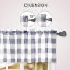 imageSimple Deluxe 2 Panels Set Blackout Window Curtain for Bedroom Living Room Patio Sliding Door 63 inches Drop Thermal Insulated Grommet Curtains Drapes 42quot W x 63quot L BlackWhitegrey