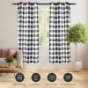 imageSimple Deluxe 2 Panels Set Blackout Window Curtain for Bedroom Living Room Patio Sliding Door 63 inches Drop Thermal Insulated Grommet Curtains Drapes 42quot W x 63quot L BlackBlackwhite