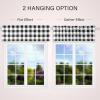 imageSimple Deluxe 2 Panels Set Blackout Window Curtain for Bedroom Living Room Patio Sliding Door 63 inches Drop Thermal Insulated Grommet Curtains Drapes 42quot W x 63quot L BlackBlackwhite