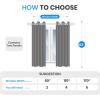 imageSimple Deluxe 2 Panels Set Blackout Window Curtain for Bedroom Living Room Patio Sliding Door 63 inches Drop Thermal Insulated Grommet Curtains Drapes 42quot W x 63quot L BlackGrey