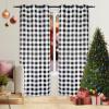 imageSimple Deluxe 2 Panels Set Blackout Window Curtain for Bedroom Living Room Patio Sliding Door 63 inches Drop Thermal Insulated Grommet Curtains Drapes 42quot W x 63quot L BlackBlackwhite