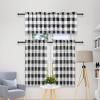 imageSimple Deluxe 2 Panels Set Blackout Window Curtain for Bedroom Living Room Patio Sliding Door 63 inches Drop Thermal Insulated Grommet Curtains Drapes 42quot W x 63quot L BlackBlackwhite