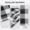 imageSimple Deluxe 2 Panels Set Blackout Window Curtain for Bedroom Living Room Patio Sliding Door 63 inches Drop Thermal Insulated Grommet Curtains Drapes 42quot W x 63quot L BlackBlackwhite