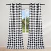 imageSimple Deluxe 2 Panels Set Blackout Window Curtain for Bedroom Living Room Patio Sliding Door 63 inches Drop Thermal Insulated Grommet Curtains Drapes 42quot W x 63quot L BlackBlackwhite